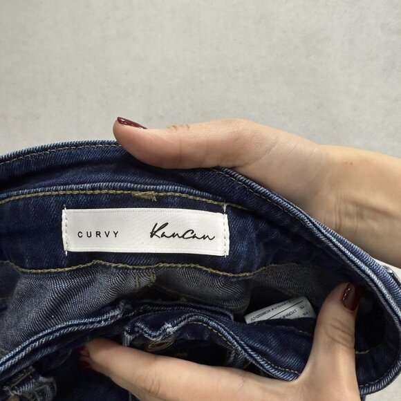 KanCan Jeans Womens 3/25 High Rise Curvy Flare Button Fly Stretch KB6026D-CV - Picture 9 of 12